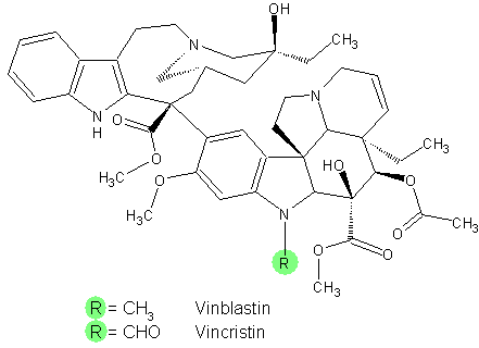 Vinblastin und Vincristin